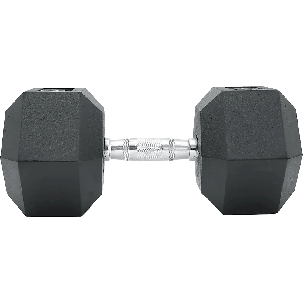 20KG Commercial Rubber Hex Dumbbell Gym Weight