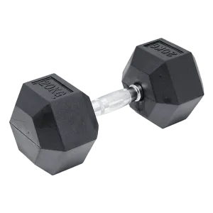 20KG Commercial Rubber Hex Dumbbell Gym Weight