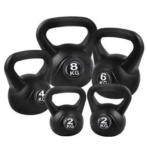 22kg Kettlebell Kettlebells Set Kettle Bell Bells Kit Weight Fitness Exercise