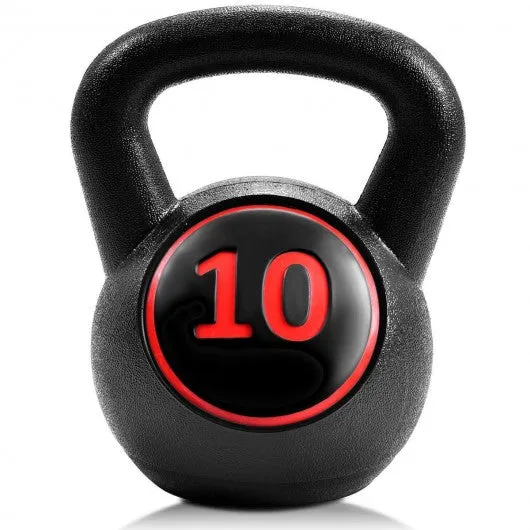 3 pcs 5 10 15lbs Kettlebell Kettle Bell Weight Set