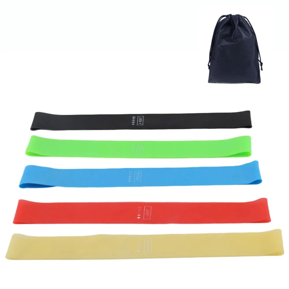 5 Levels Exercises Elastic Resistance Bands