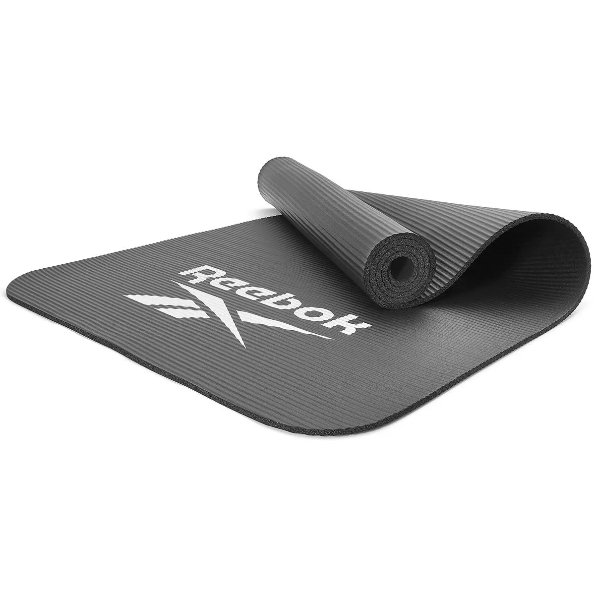 7mm Thick NBR Foam Training Mat, Non-Slip, Black - Reebok