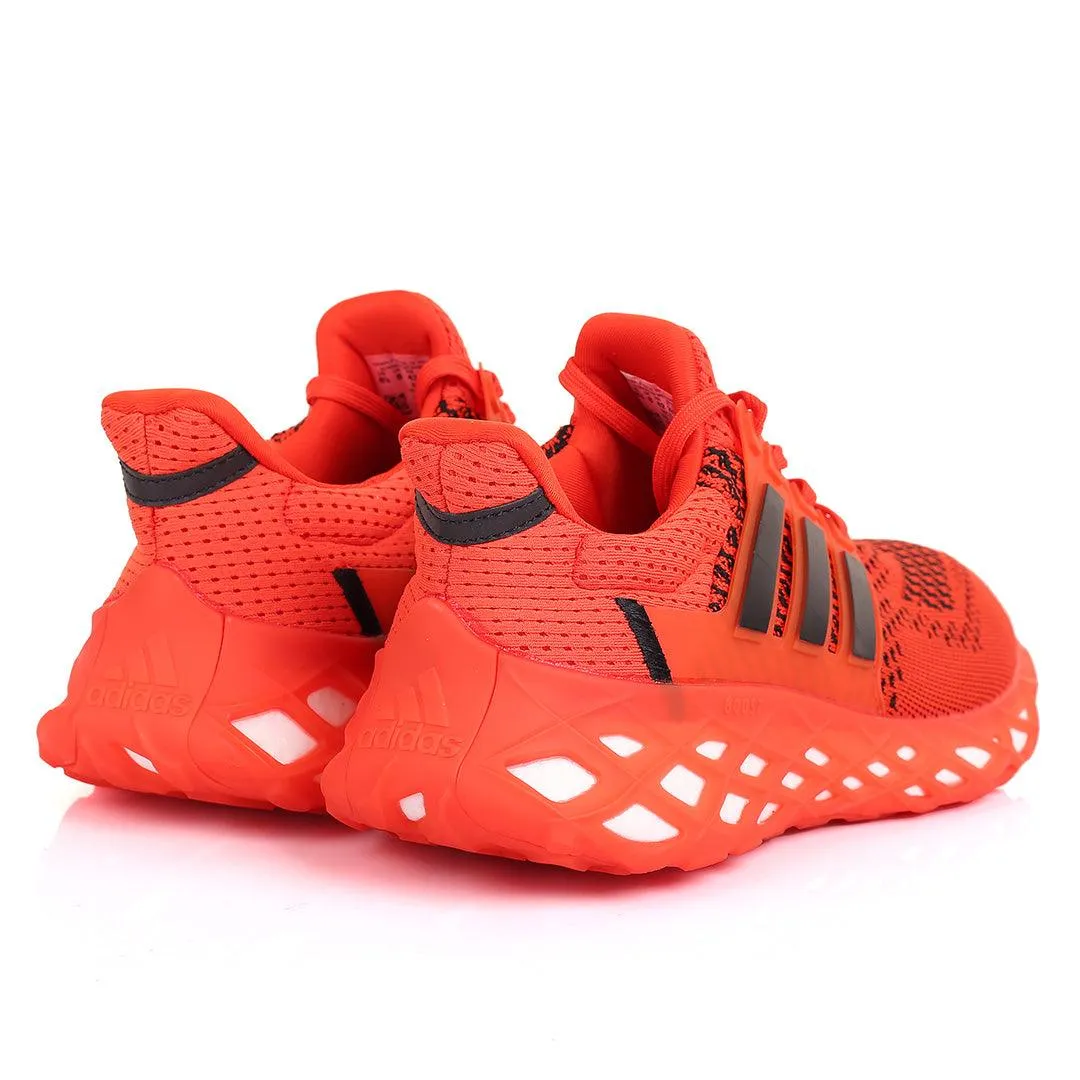 AD Boost Red And Black Men's Running Sneakers