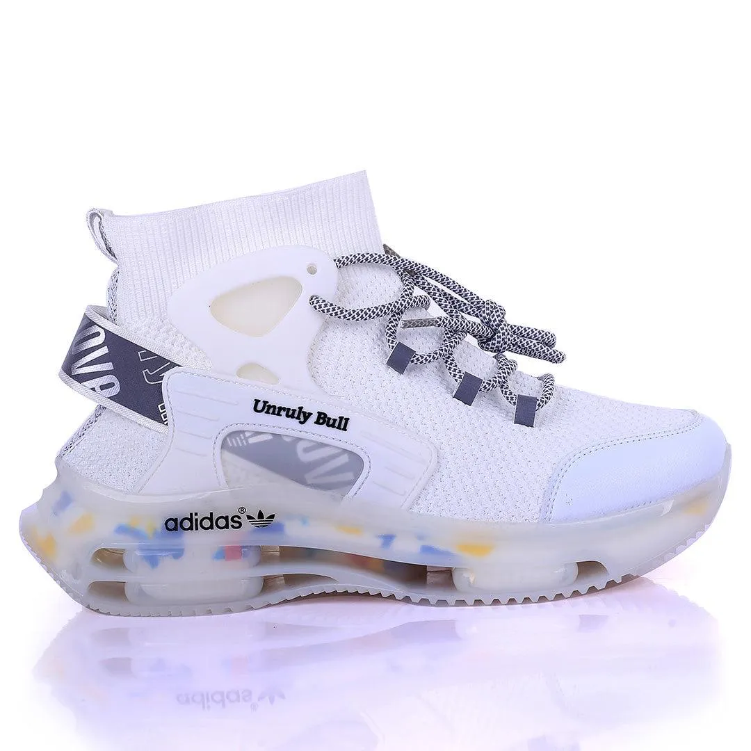 AD Unruly Bull Fashionable Trendy Sneakers- White