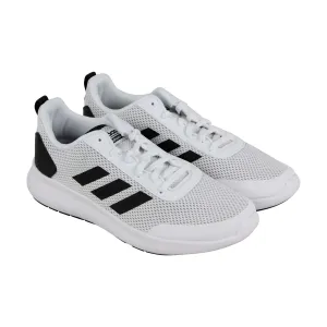 Adidas Element Race B44856 Mens White Canvas Lace Up Lifestyle Sneakers Shoes