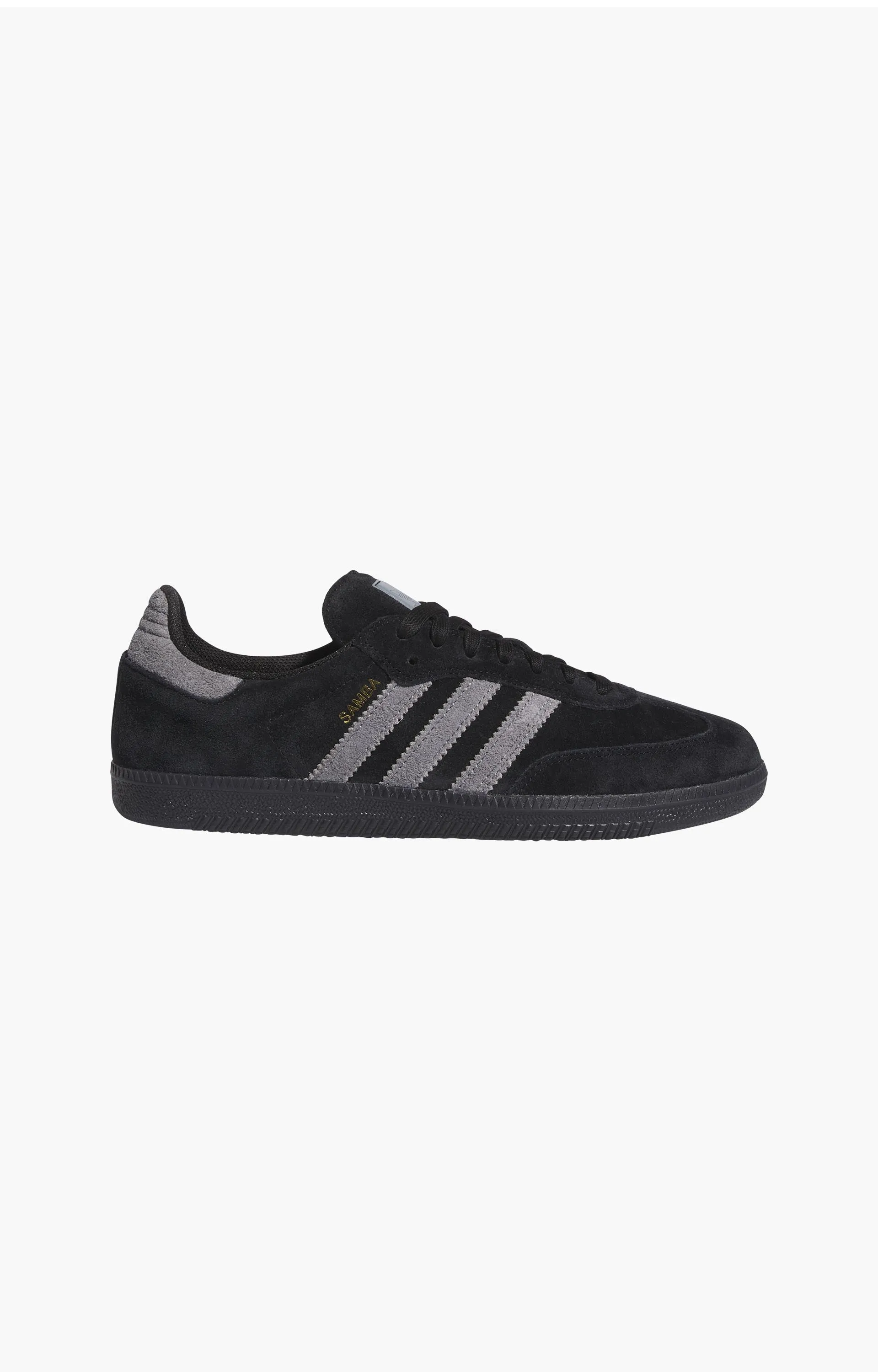 Adidas Samba Adv Shoes, Core Black/Grey Four/Gold Metallic