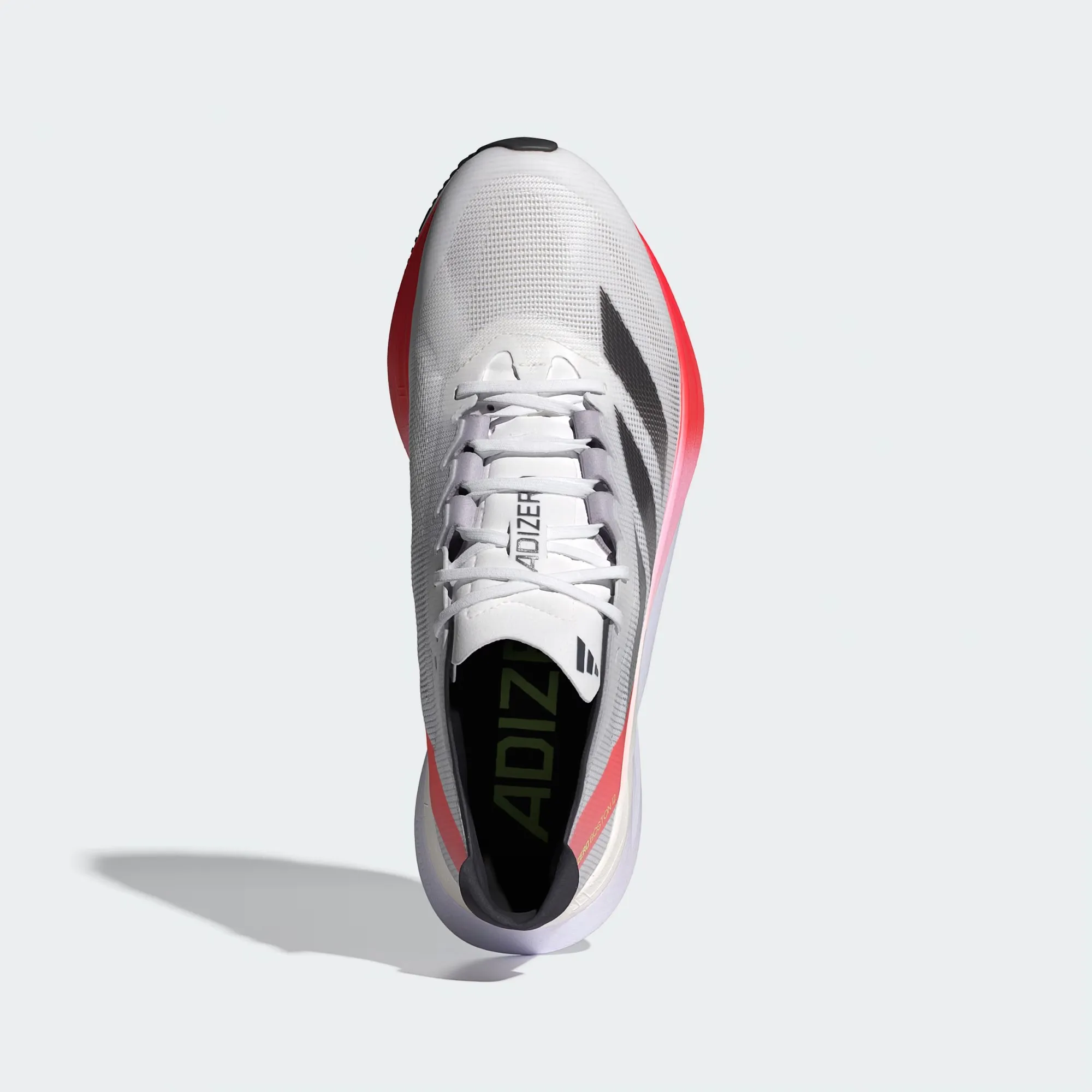 Adizero Boston 12 M | White/Aurora Met./Solar Red