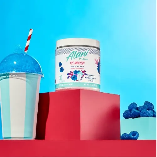 Alani Nu Pre Workout Blue Slush, 30 Servings