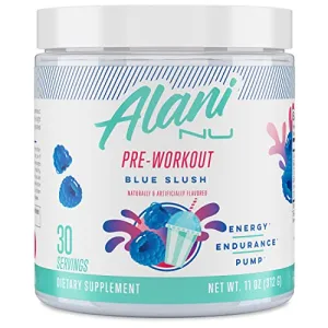 Alani Nu Pre Workout Blue Slush, 30 Servings