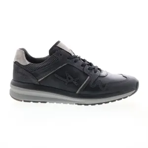 Allrounder by Mephisto El Paso Mens Black Leather Lifestyle Sneakers Shoes