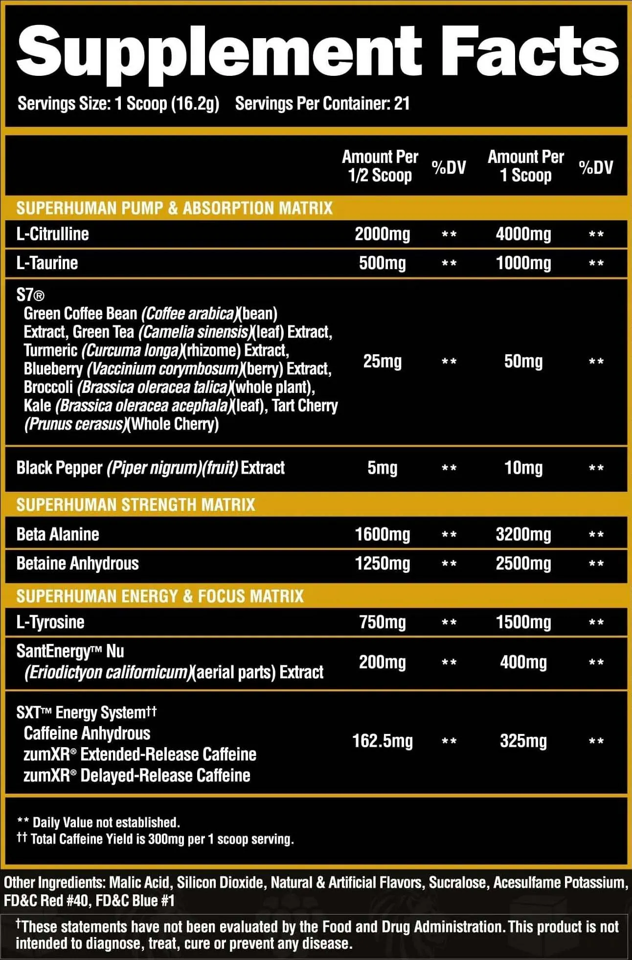 Alpha Lion SuperHuman Pre 21 Servings