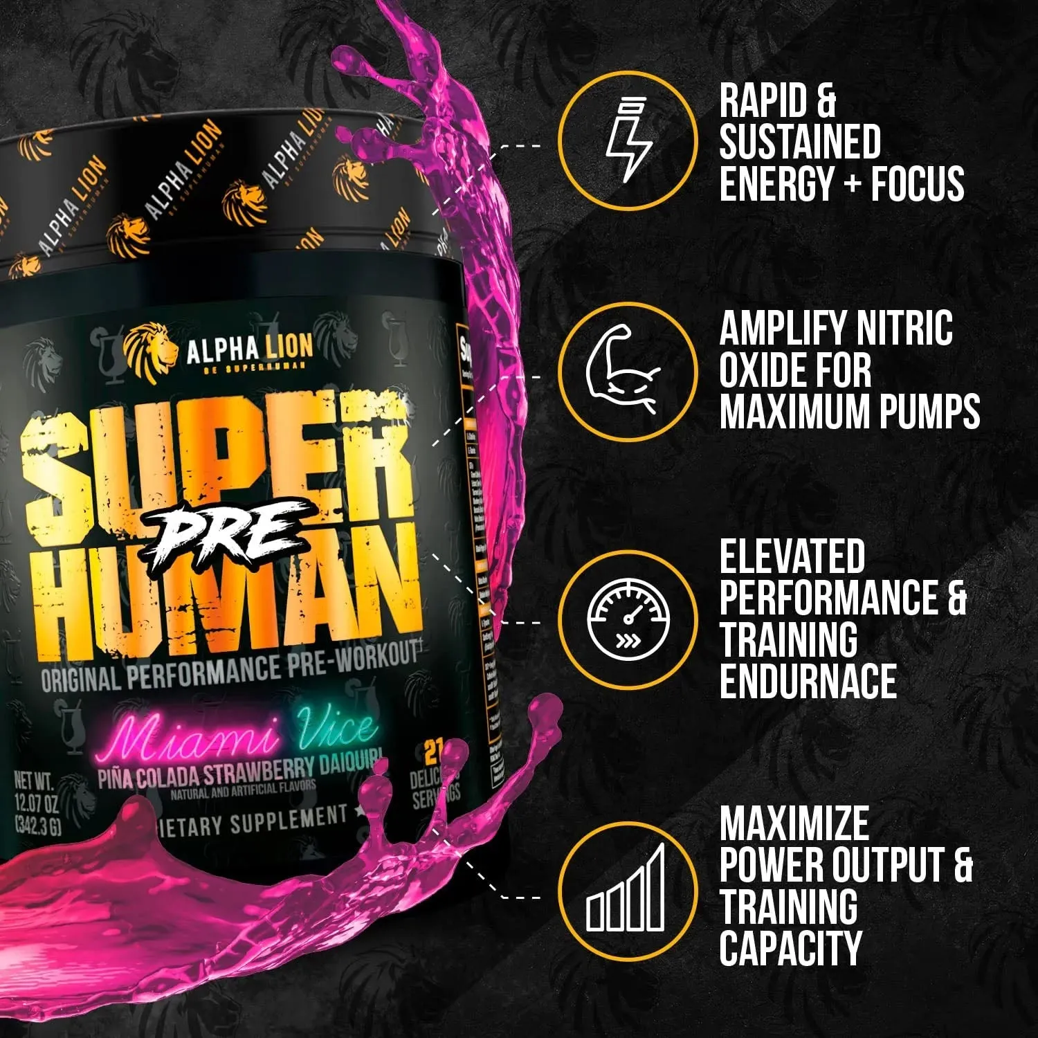 Alpha Lion SuperHuman Pre 21 Servings