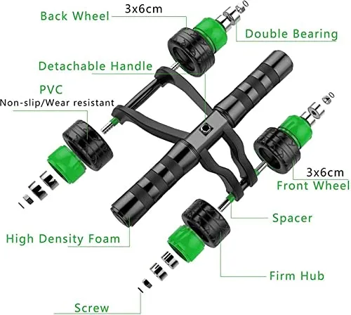 ALYV 4 Wheel Ab Roller | Green