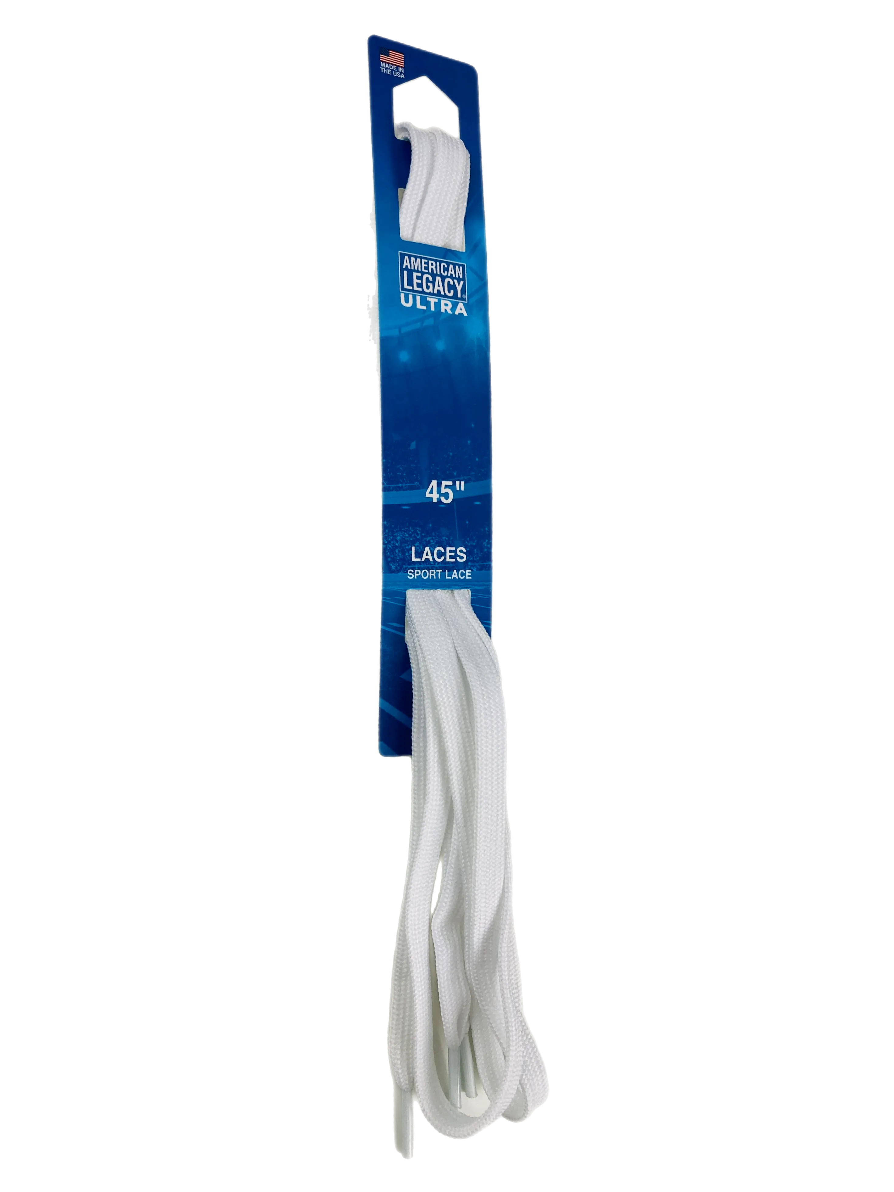 American Legacy ® Ultra Narrow Flat Tubular Laces | White