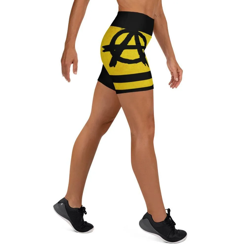 Ancap Anarchy Yoga Shorts