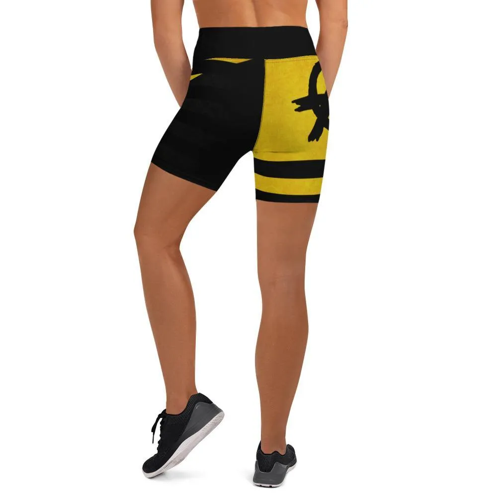 Ancap Anarchy Yoga Shorts