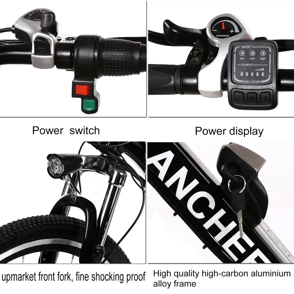 Ancheer 26 Inch Wheel 500W Power Plus Electric Mountain Bike