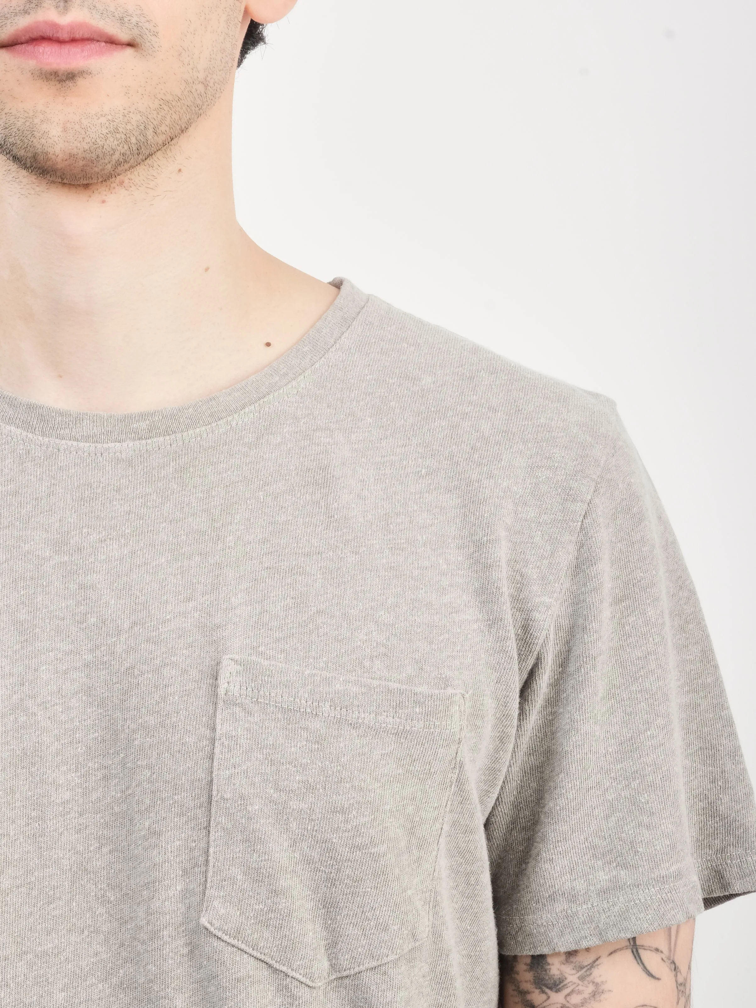 Athletic Grey Baja Pocket Tee