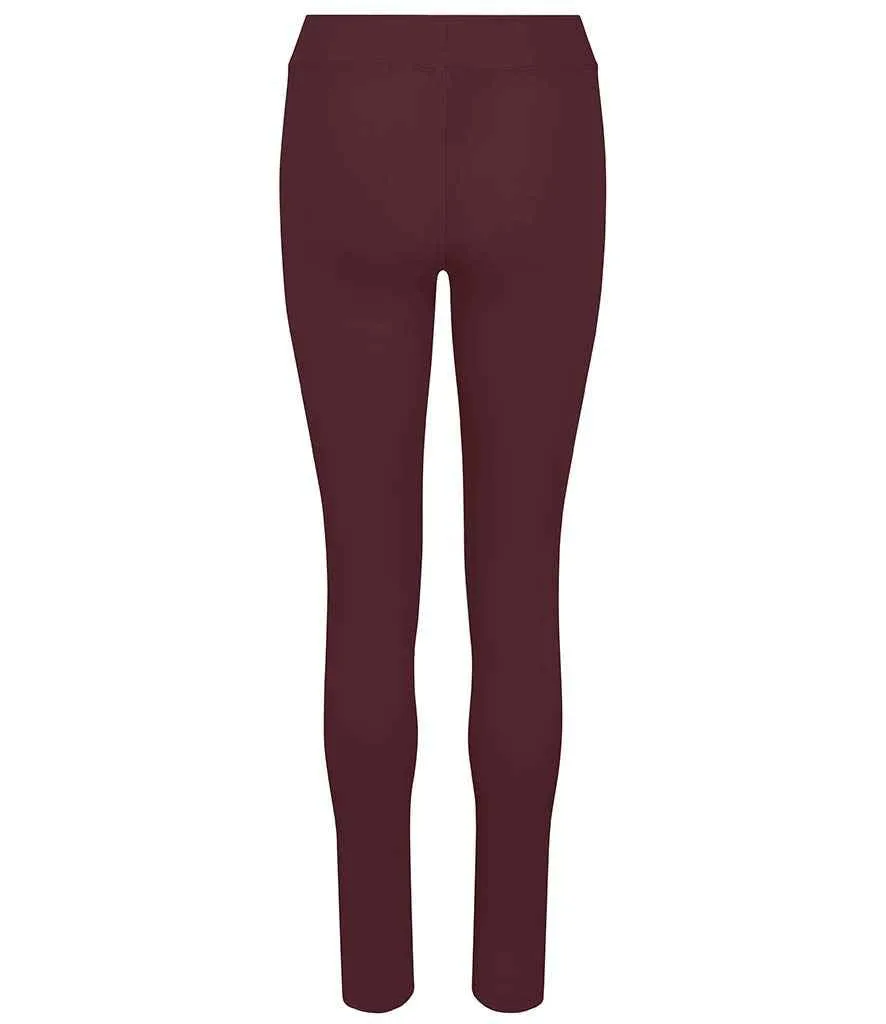 AWDis Ladies Cool Workout Leggings | Burgundy