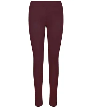 AWDis Ladies Cool Workout Leggings | Burgundy