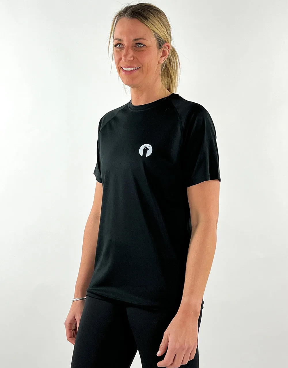 Black  Active Llama T-Shirt