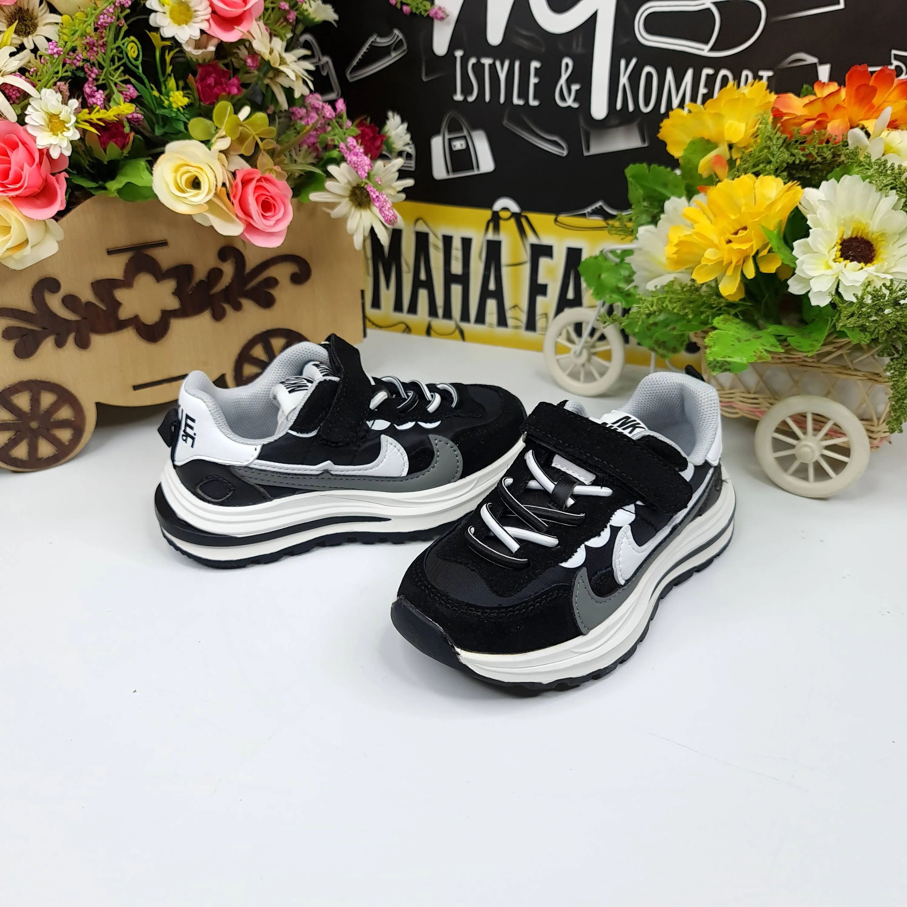 Black Kids Casual Shoes