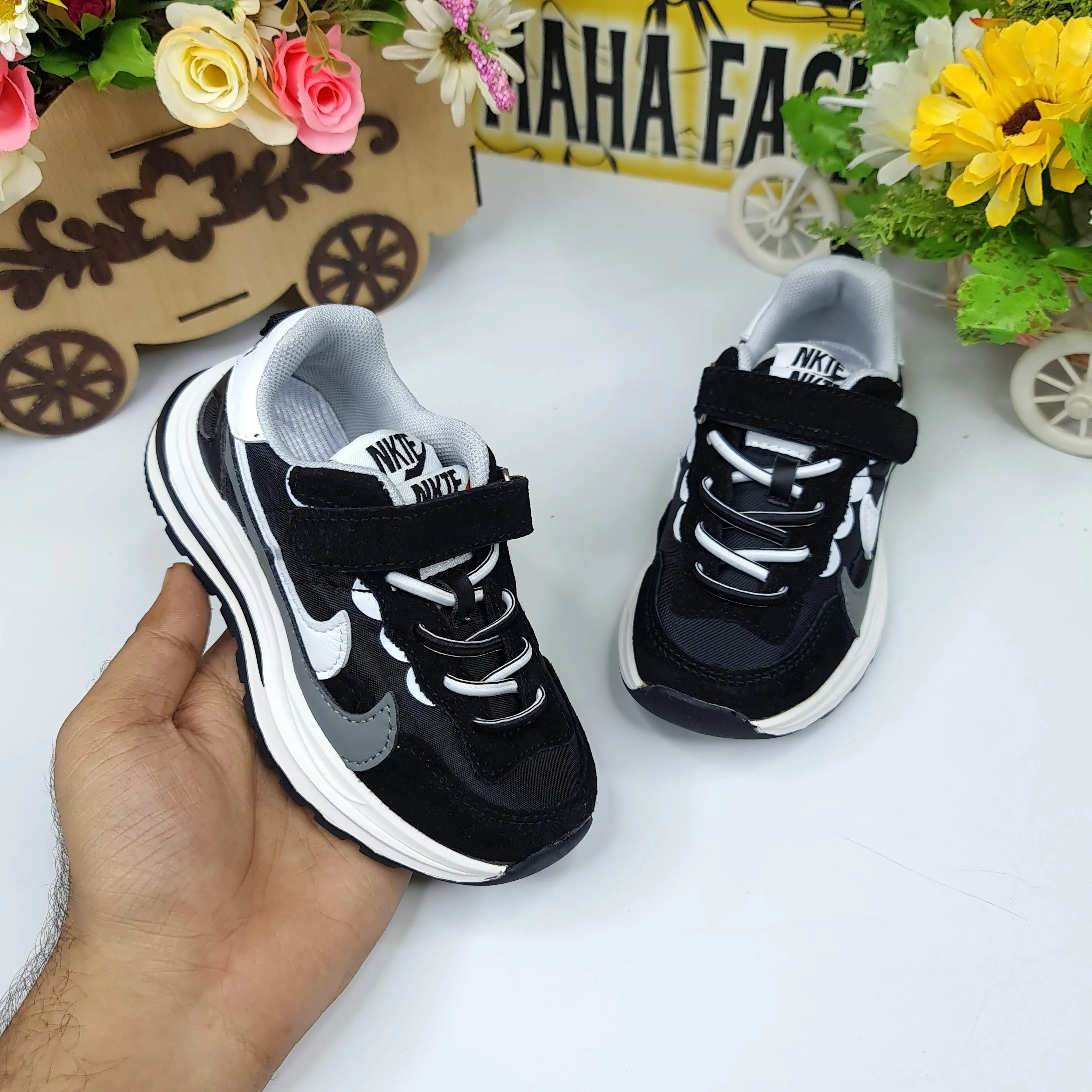 Black Kids Casual Shoes