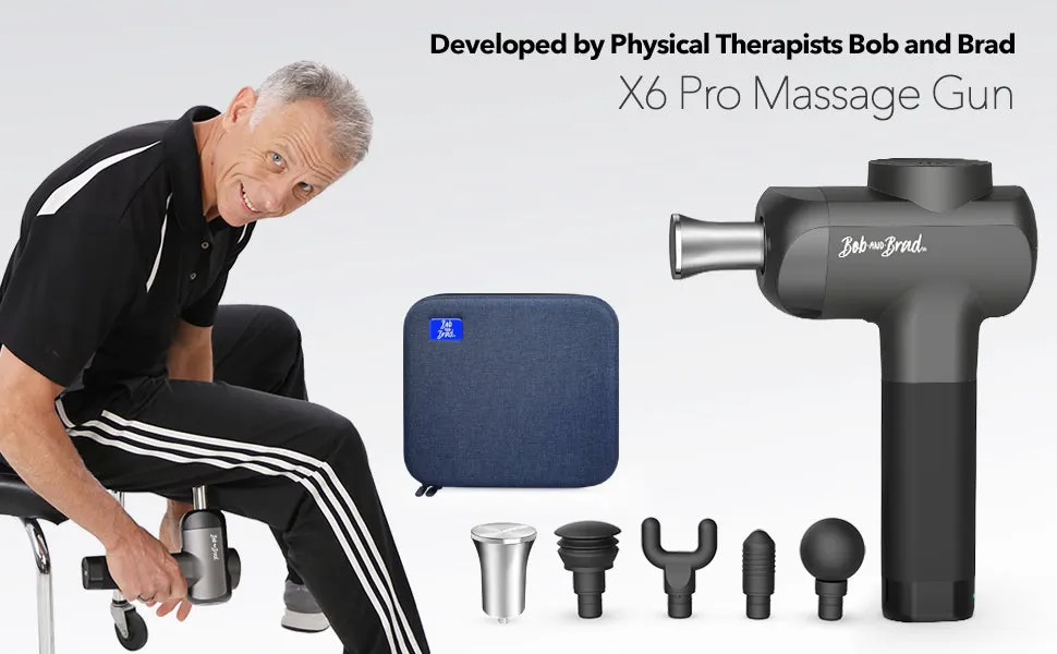 Bob and Brad X6 Pro Percussion Handheld Massage Gun (Open box)