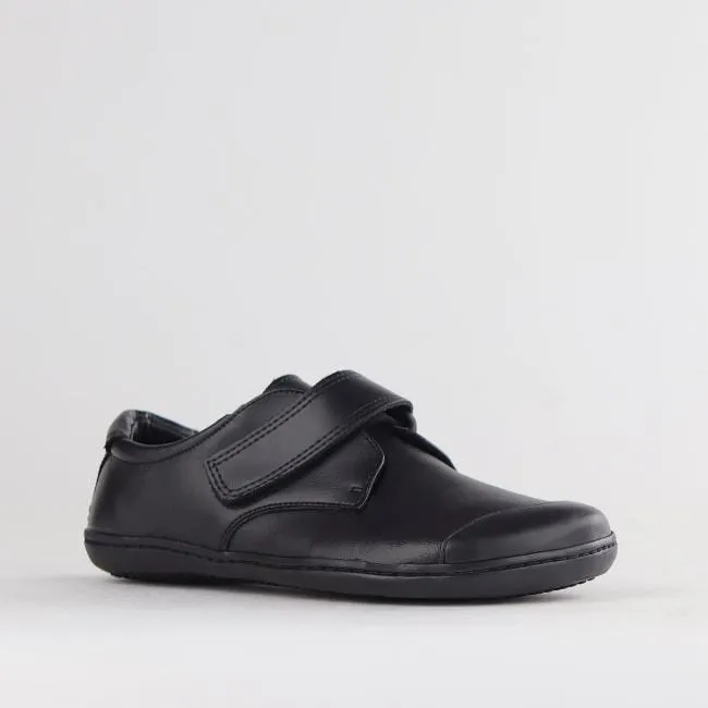 Boys Velcro School Shoe in Black Sizes 34-38 - 7814