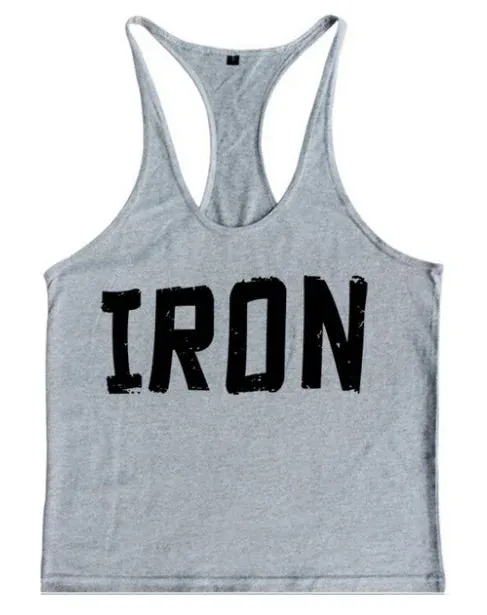 Breathable “IRON” Workout Tank Top - Perfect for Fitness, Running, and Sports