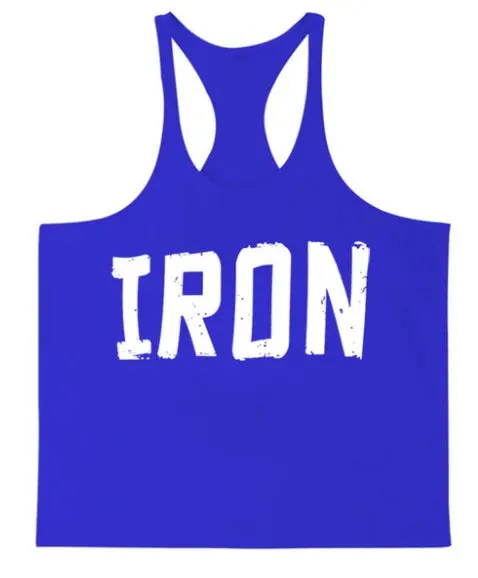 Breathable “IRON” Workout Tank Top - Perfect for Fitness, Running, and Sports