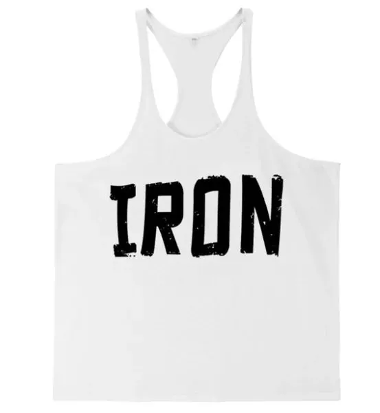 Breathable “IRON” Workout Tank Top - Perfect for Fitness, Running, and Sports