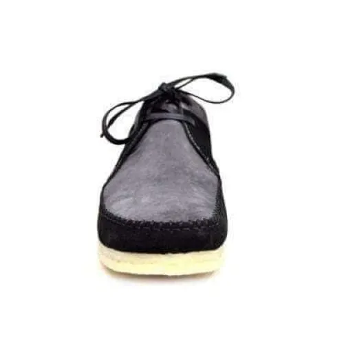 British Walkers Weaver Somerset Men's Black and Gray Suede