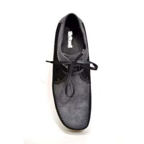 British Walkers Weaver Somerset Men's Black and Gray Suede