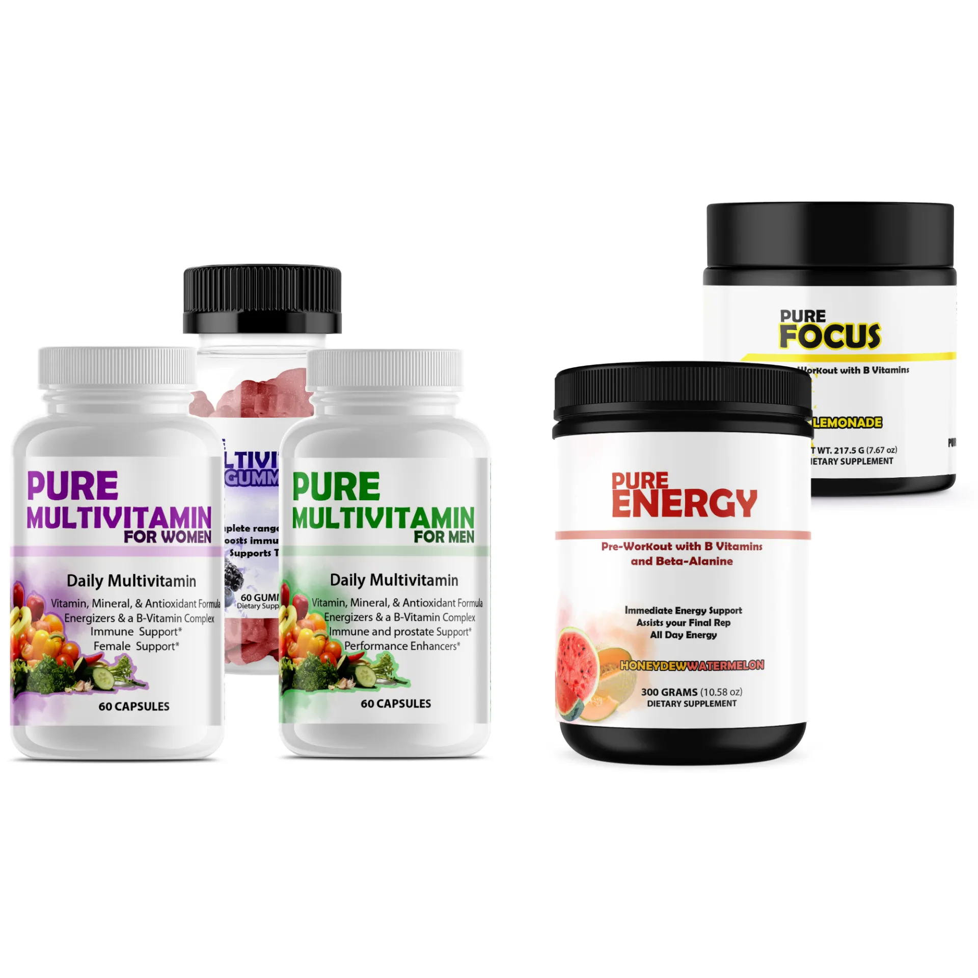 Bundled: Multivitamins   Pre-Workout