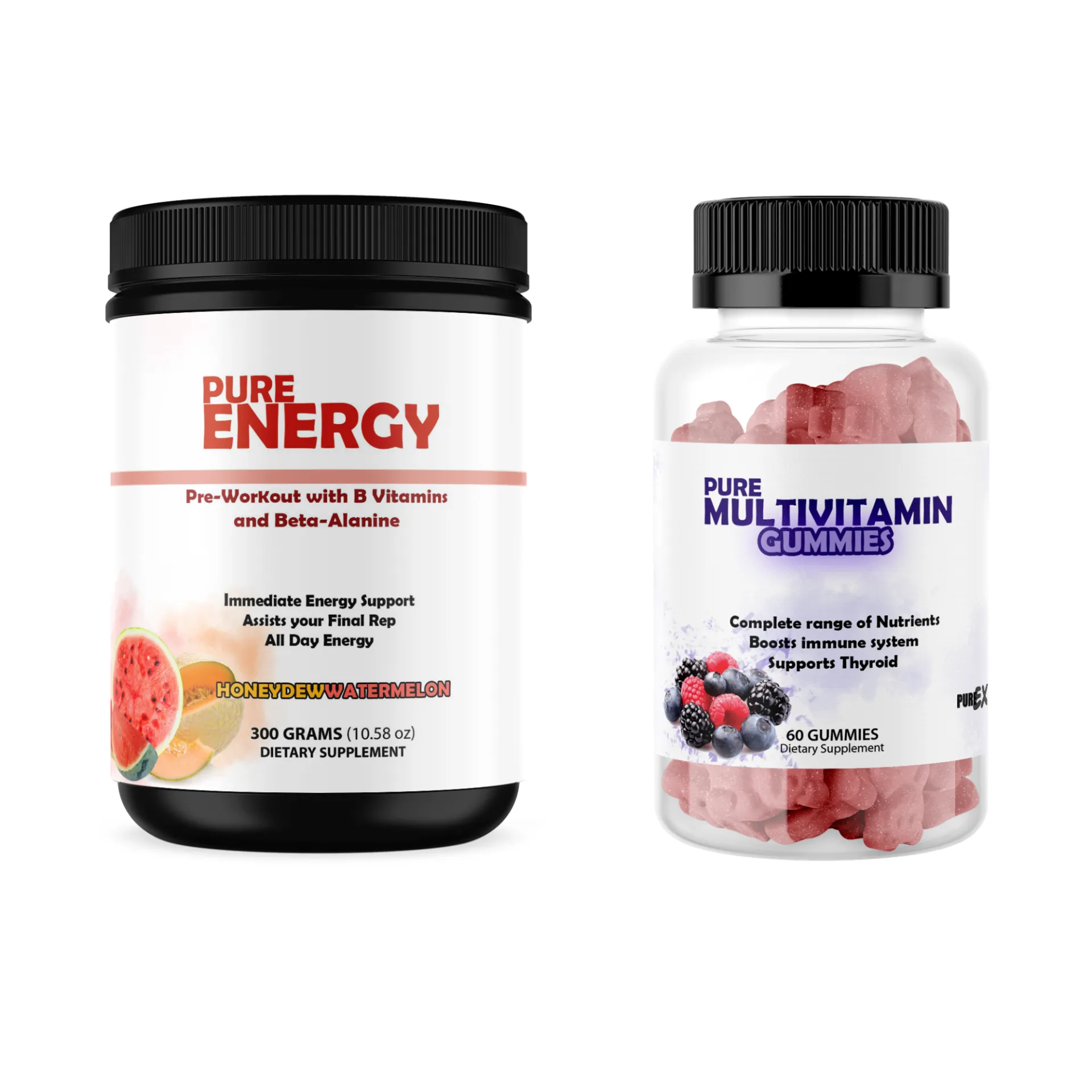 Bundled: Multivitamins   Pre-Workout