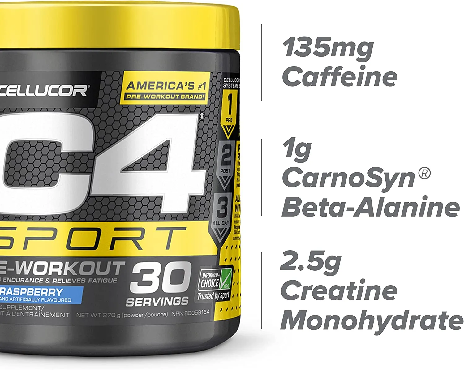 C4 Sport Pre-Workout Blue Raspberry