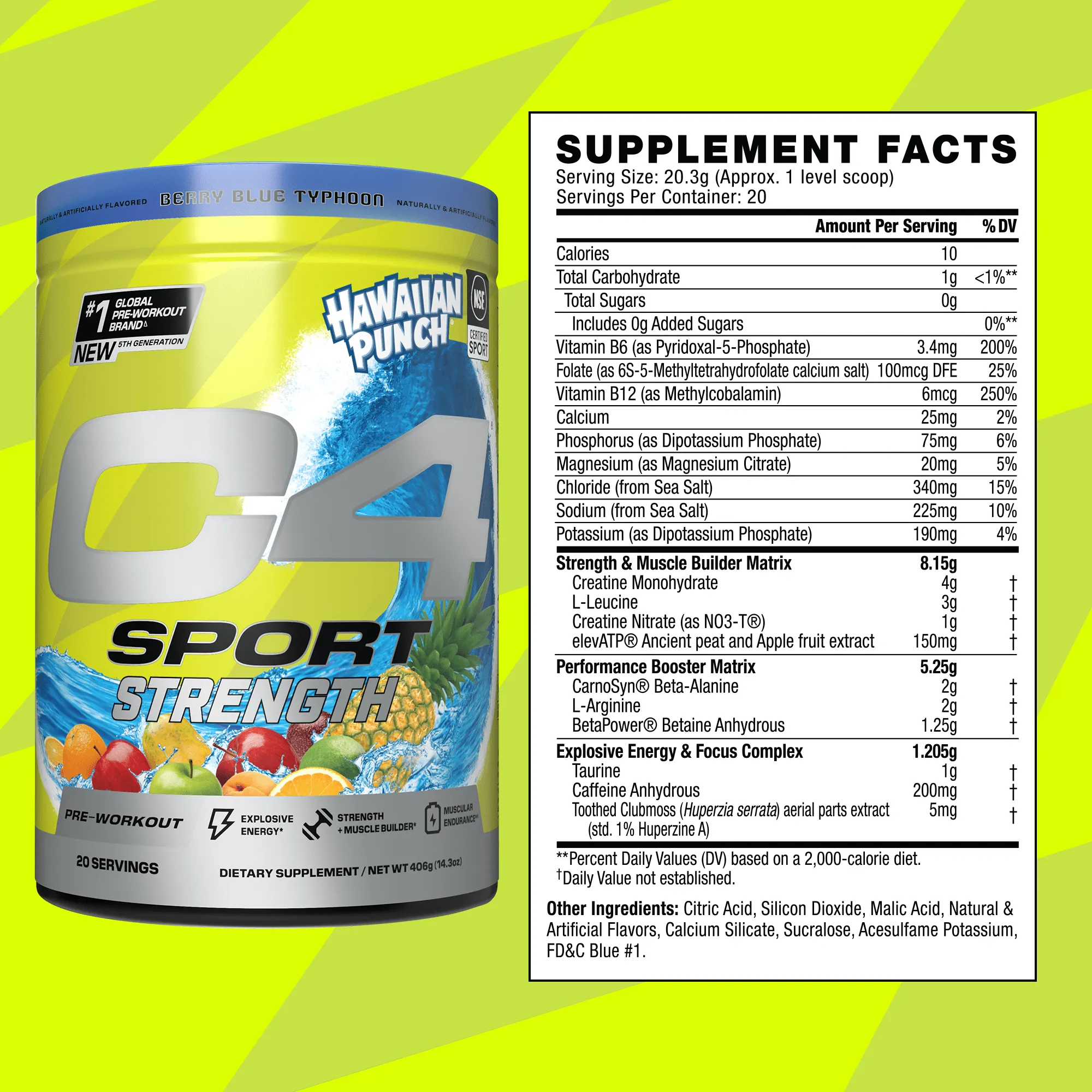 C4 Sport® Strength Pre Workout Powder