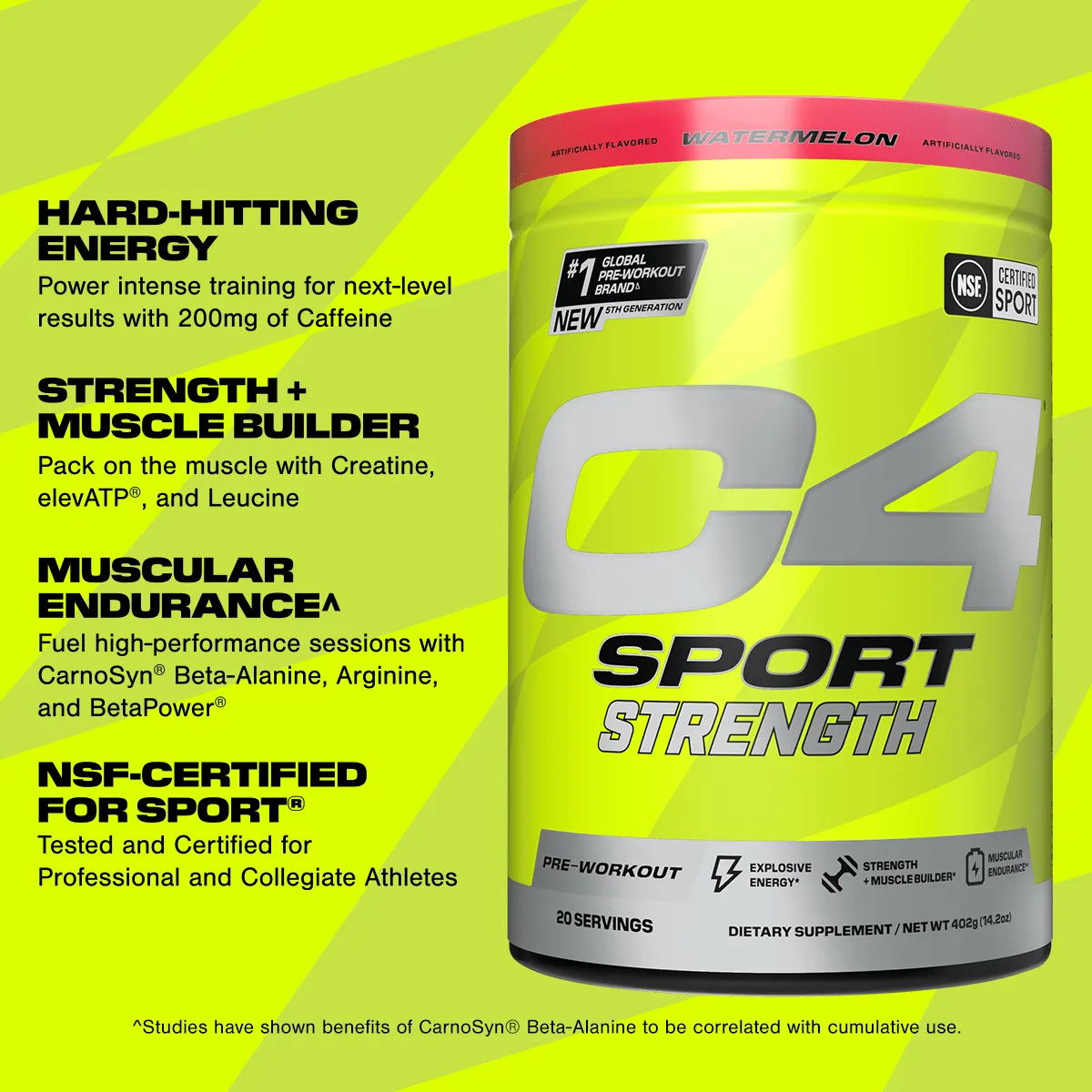 C4 Sport® Strength Pre Workout Powder