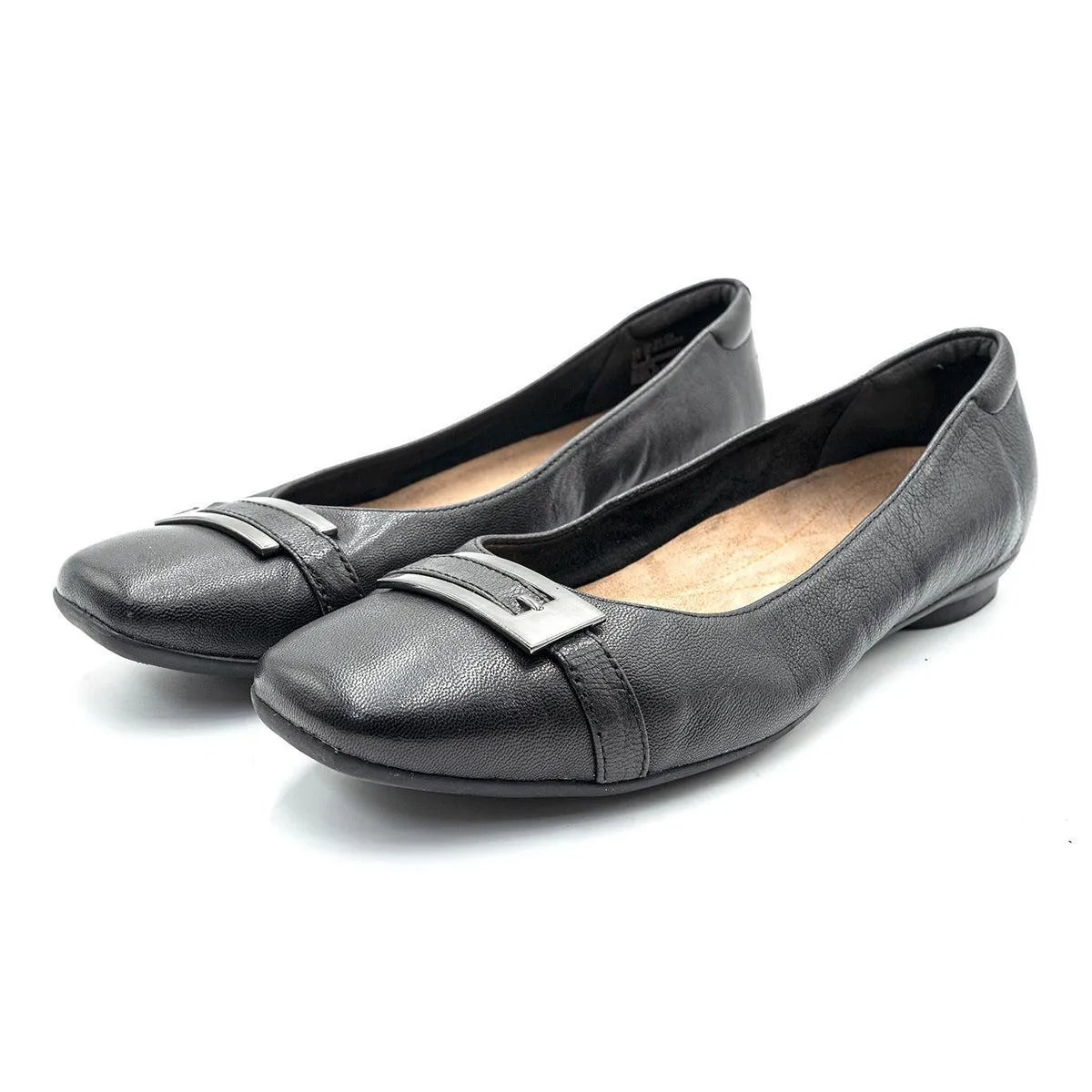 Clarks Candra Casual Ballerinas Leather Black Colour For Women