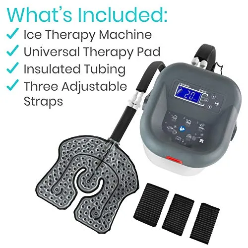 Cold Therapy Machine w/Large Multi-Use Cryotherapy Ice Pad (Back, Knee, Shoulder, Elbow, Ankle, Hip)