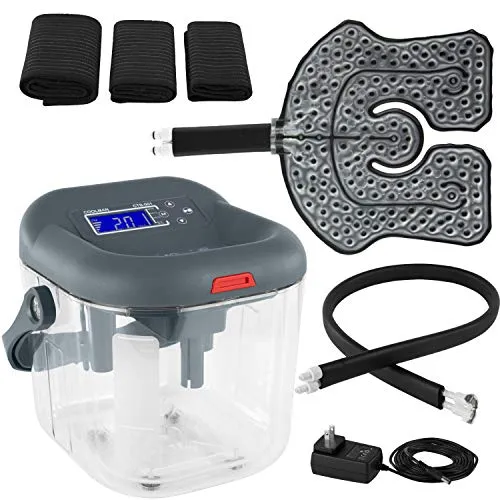 Cold Therapy Machine w/Large Multi-Use Cryotherapy Ice Pad (Back, Knee, Shoulder, Elbow, Ankle, Hip)