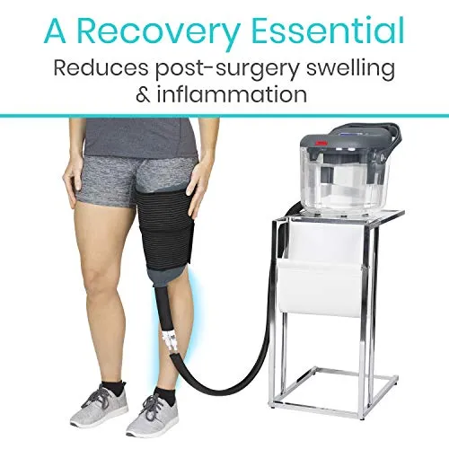 Cold Therapy Machine w/Large Multi-Use Cryotherapy Ice Pad (Back, Knee, Shoulder, Elbow, Ankle, Hip)