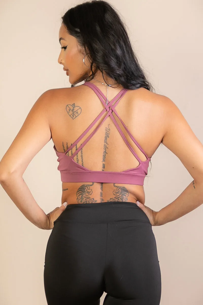 Criss Cross Back Sports Bra