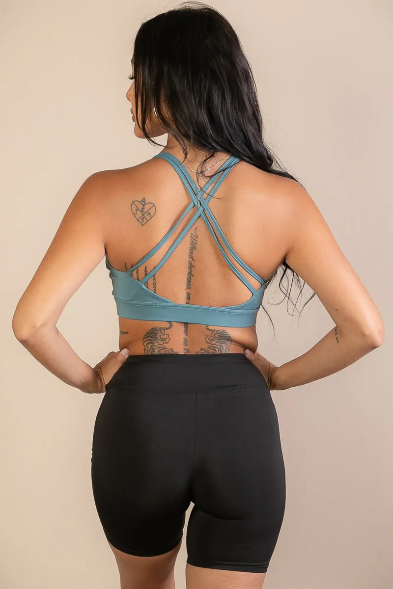 Criss Cross Back Sports Bra