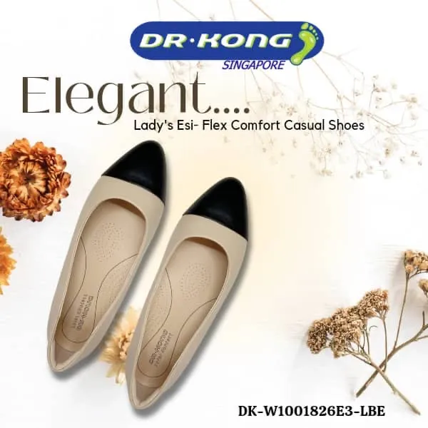 DR.KONG WOMEN COMFORT FLAT SHOES DK-W1001826E3-LBE(RP : $189)