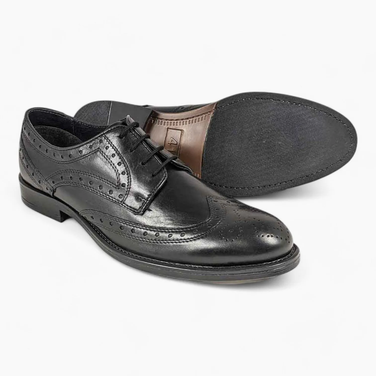 Dubarry Delaware Black Brogue Shoes – Classic Wingtip Design & Comfortable Fit