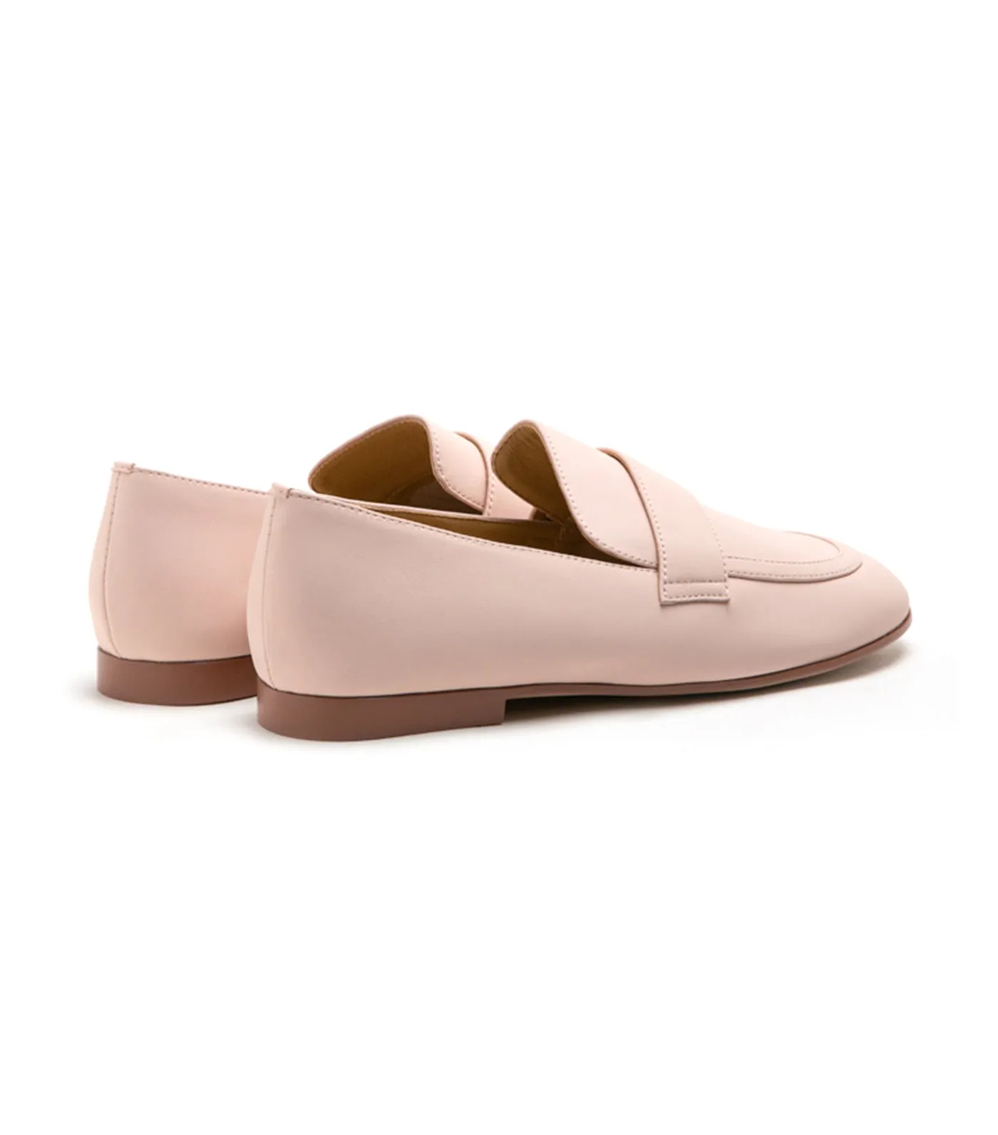 Enola Casual Leather Loafers Pink