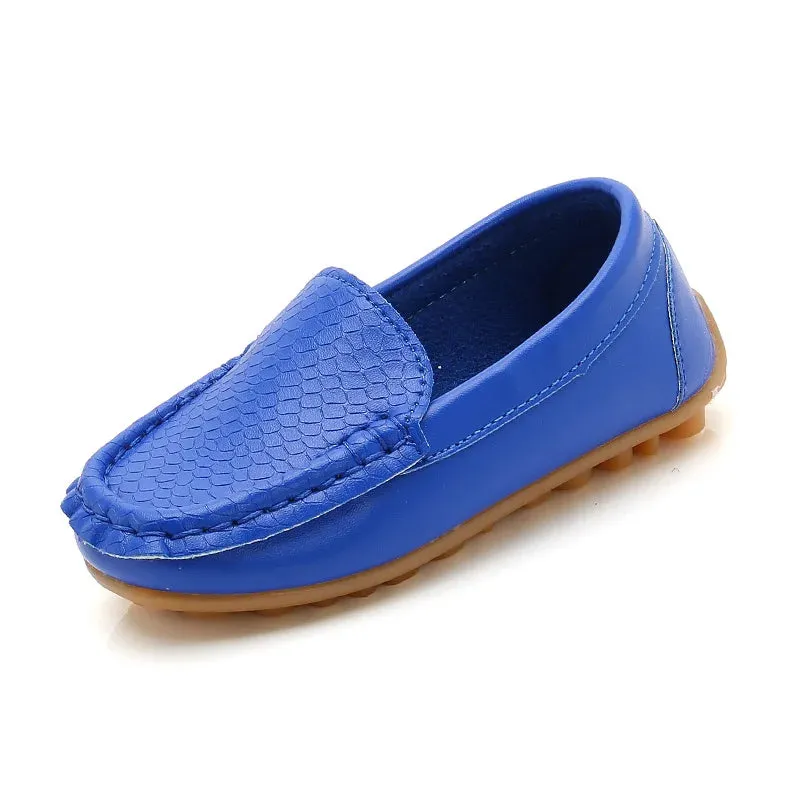 Fashion Moccasin Loafers For Children Girls Flats Casual Sneakers PU Leather Boys Kids Designer Casual Shoes