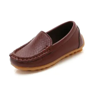 Fashion Moccasin Loafers For Children Girls Flats Casual Sneakers PU Leather Boys Kids Designer Casual Shoes